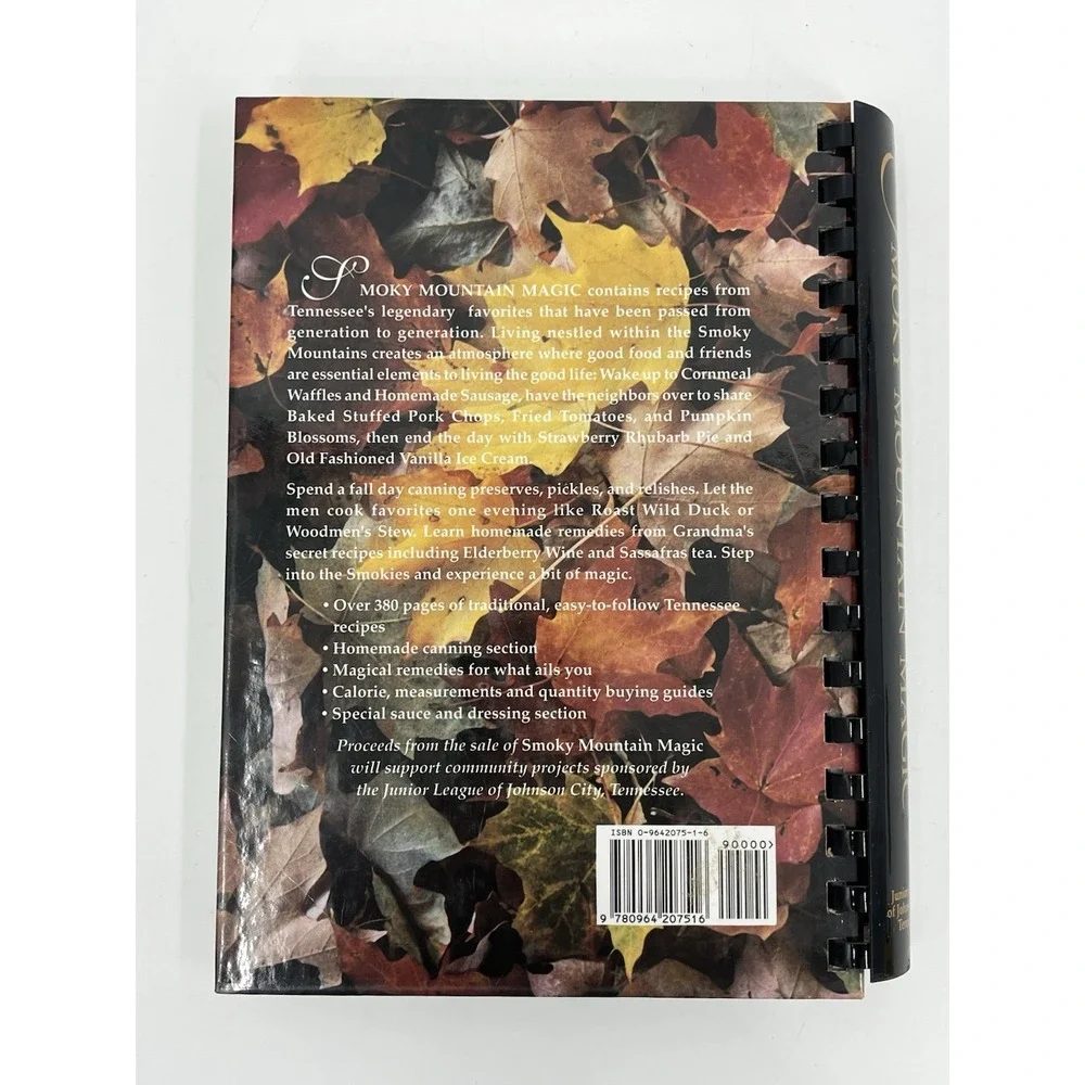 Smoky Mountain Magic Cookbook Junior League of Johnson City Tennessee